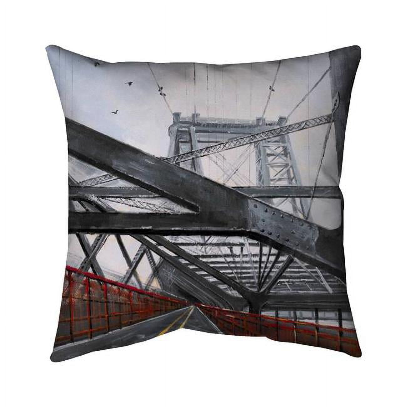 16 x 16 in. Bridge Architecture-Double Sided Print Indoor Pillow Cover