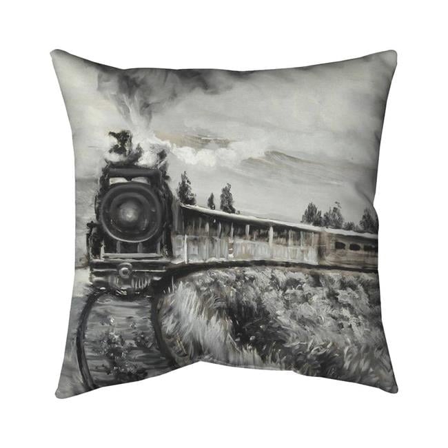 16 x 16 in. Steam Engine Train-Double Sided Print Indoor Pillow Cover