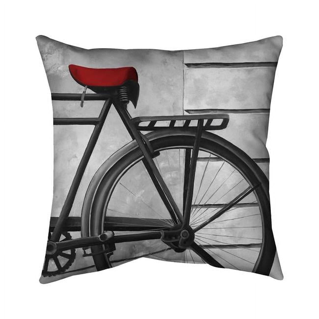 16 x 16 in. Rear Bicycle-Double Sided Print Indoor Pillow Cover