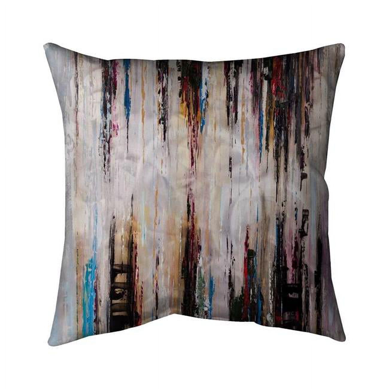 18 x 18 in. Abstract Runny Paint-Double Sided Print Indoor Pillow Cover