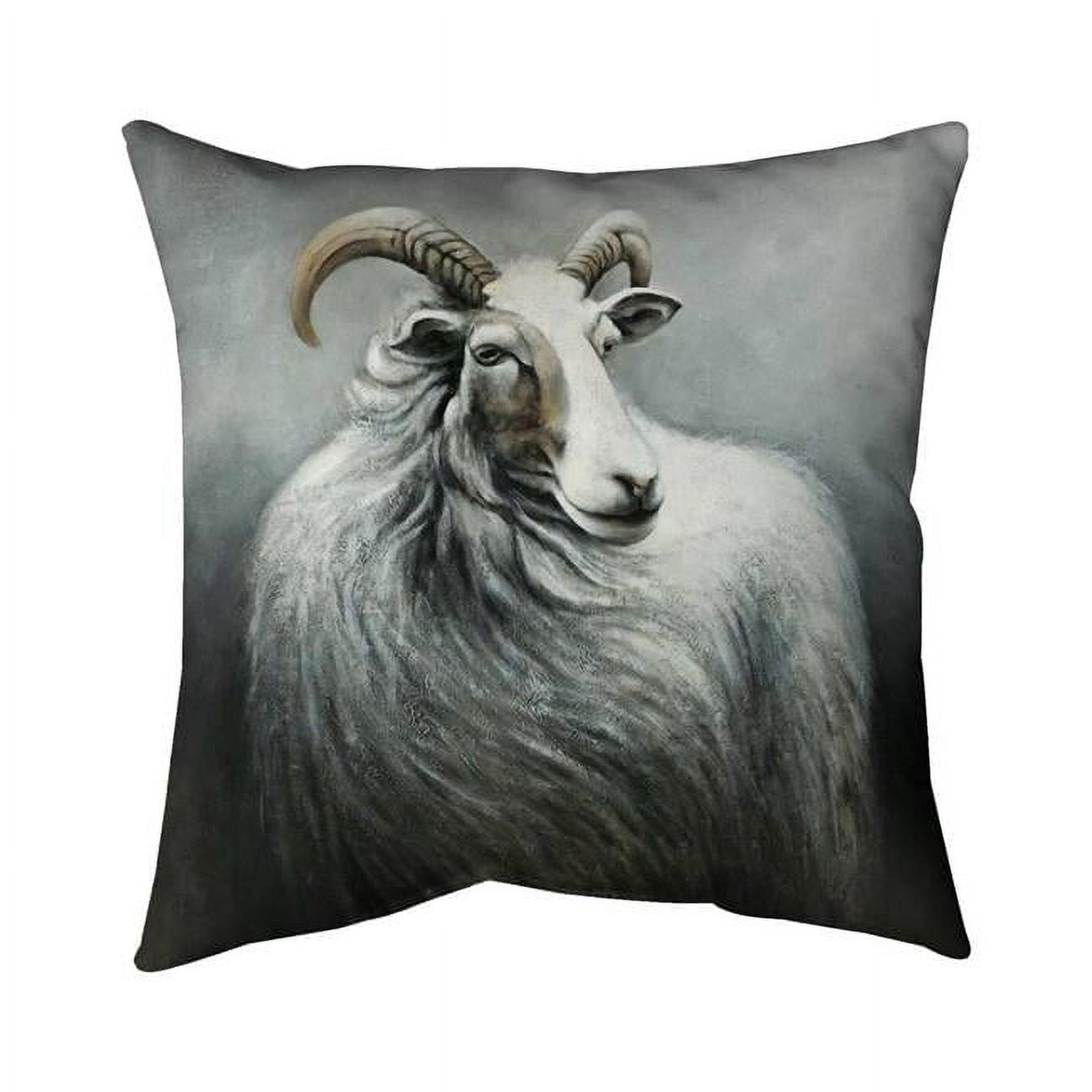 18 x 18 in. Cashmere Goat-Double Sided Print Indoor Pillow