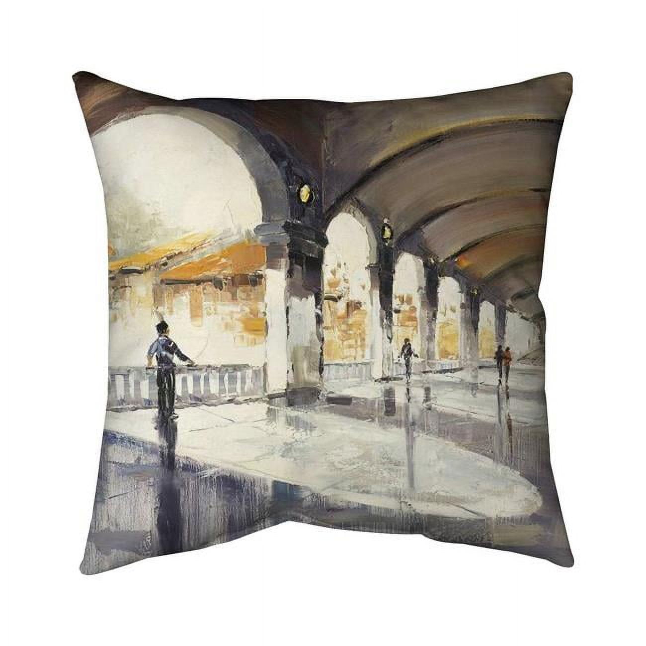 18 x 18 in. People In A Spacious Hall-Double Sided Print Indoor Pillow Cover