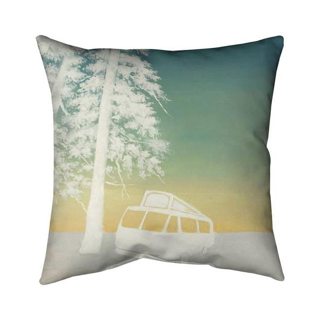 18 x 18 in. Camping-Double Sided Print Indoor Pillow Cover