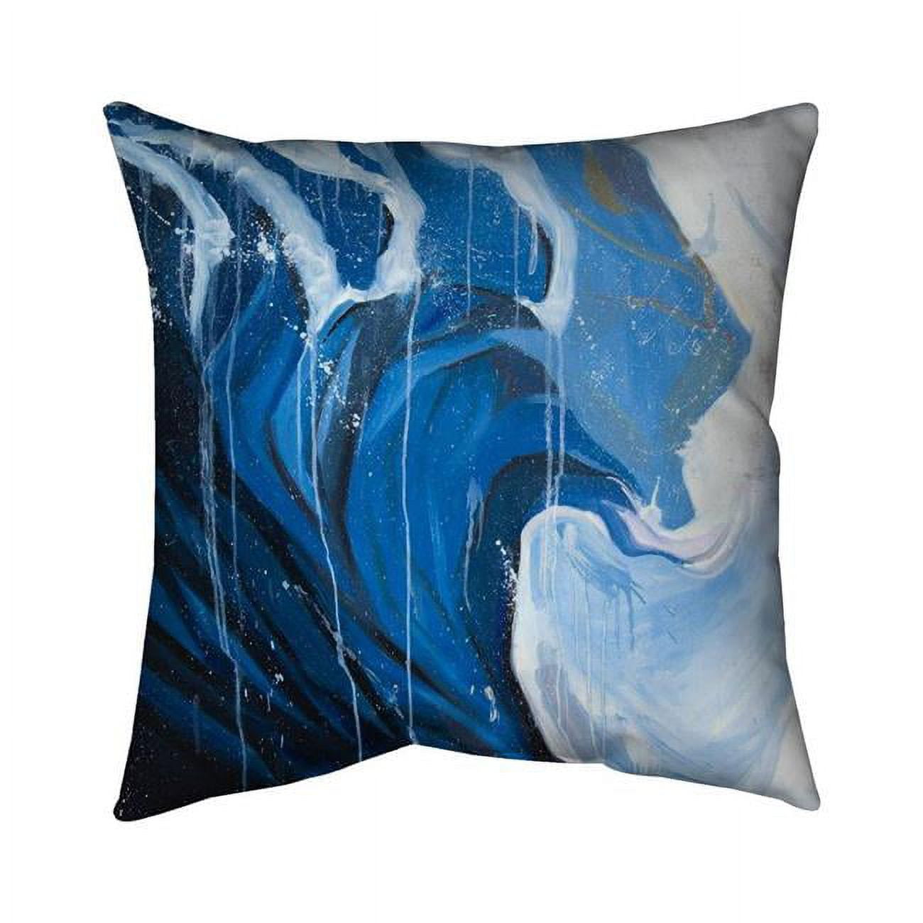 18 x 18 in. Abstract Wave In Motion-Double Sided Print Indoor Pillow