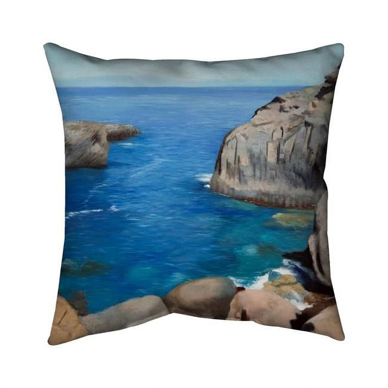 18 x 18 in. California Coast-Double Sided Print Indoor Pillow