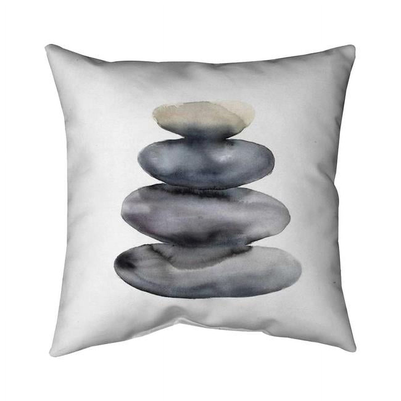 16 x 16 in. Four Hot Stones-Double Sided Print Indoor Pillow Cover