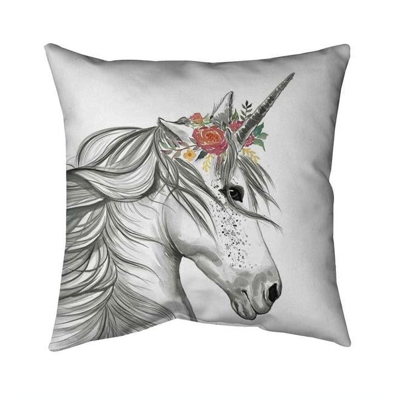 18 x 18 in. Magic Unicorn-Double Sided Print Indoor Pillow Cover