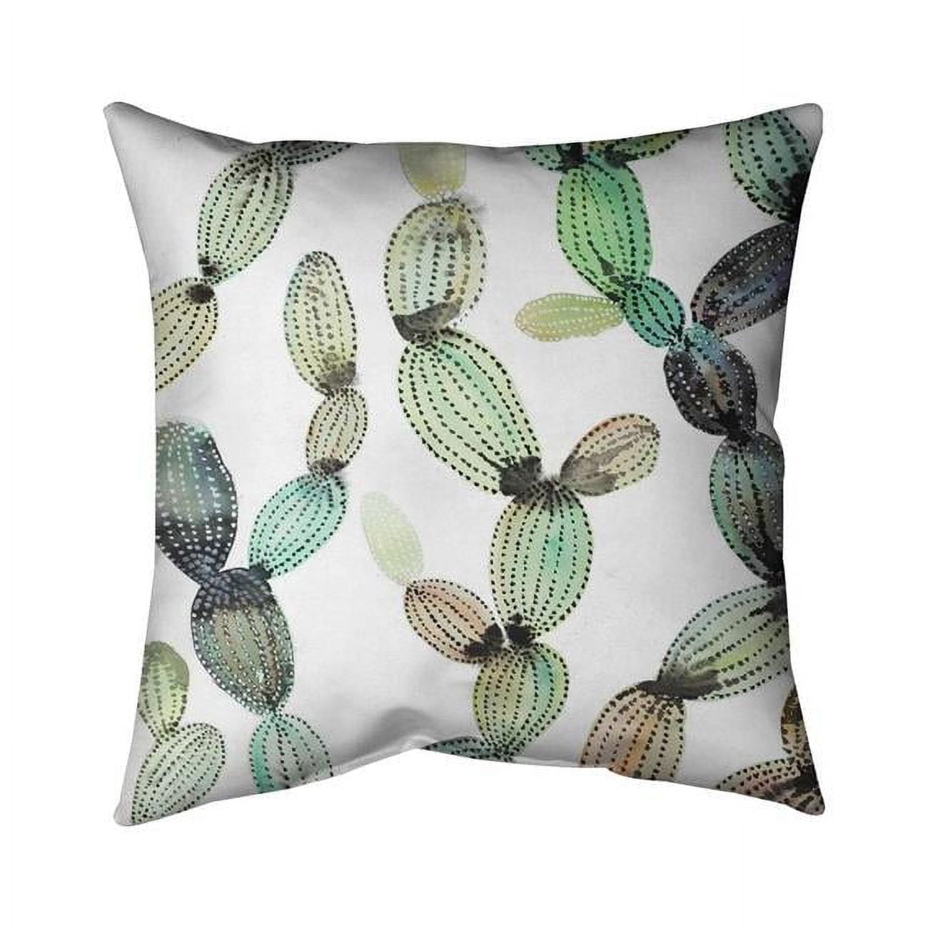 18 x 18 in. Cactus Pattern-Double Sided Print Indoor Pillow Cover