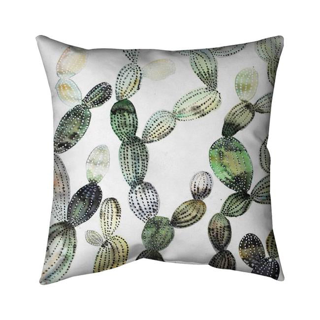 18 x 18 in. Pattern Opuntia Cactus-Double Sided Print Indoor Pillow Cover