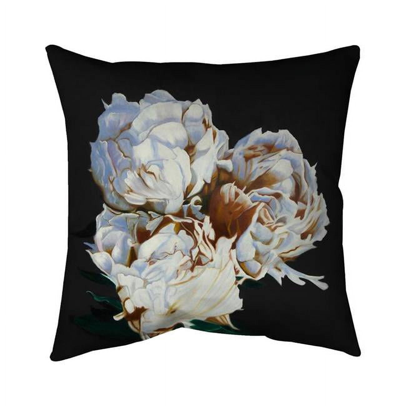 18 x 18 in. Blooming Peonies-Double Sided Print Indoor Pillow Cover