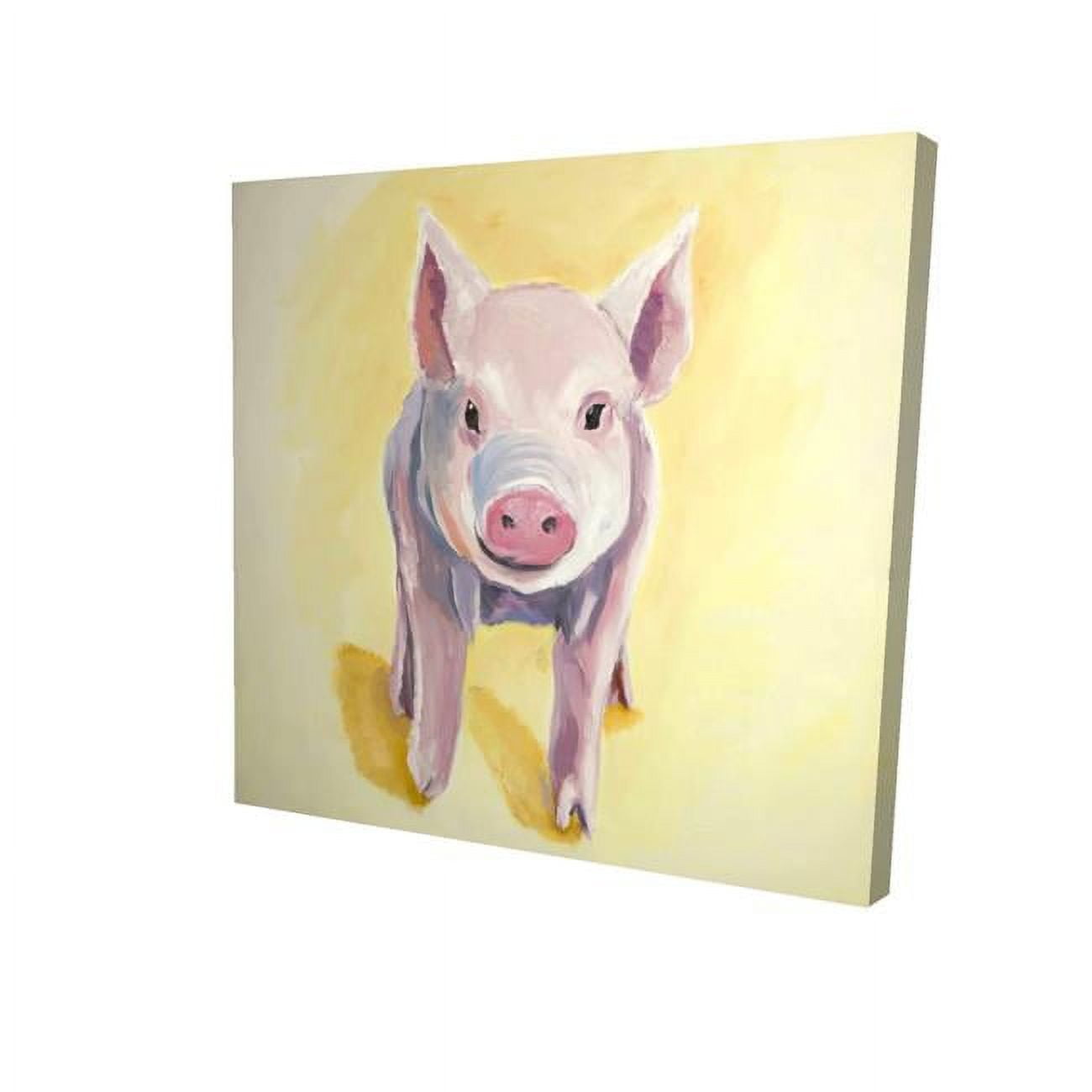 12 x 12 in. Solitary Pig-Print on Canvas