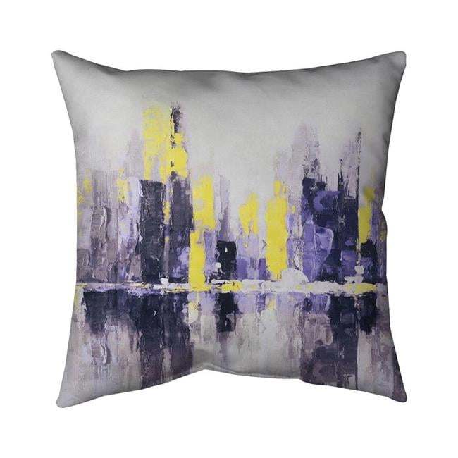 20 x 20 in. Abstract & Blurry Cityscape-Double Sided Print Indoor Pillow Cover