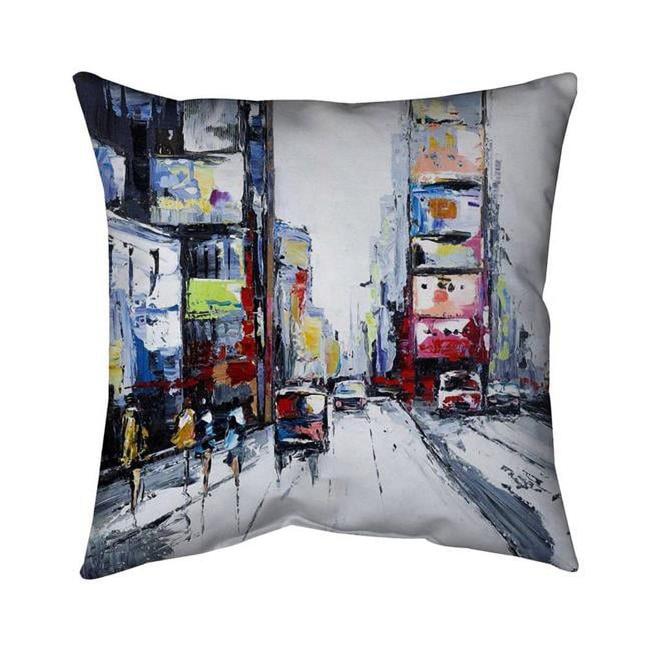20 x 20 in. Time Square-Double Sided Print Indoor Pillow Cover