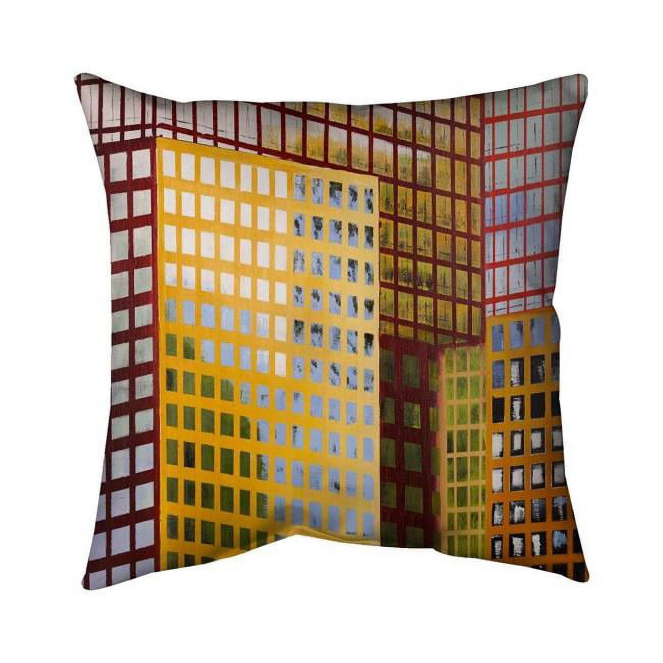 20 x 20 in. Skyscrapers-Double Sided Print Indoor Pillow Cover