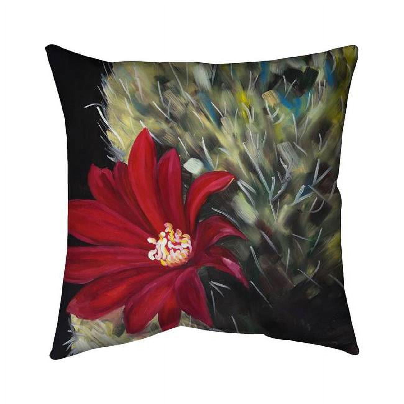 5543-2020-FL320 20 x 20 in. Echinopsis Red Cactus Flower-Double Sided Print Indoor Pillow Cover