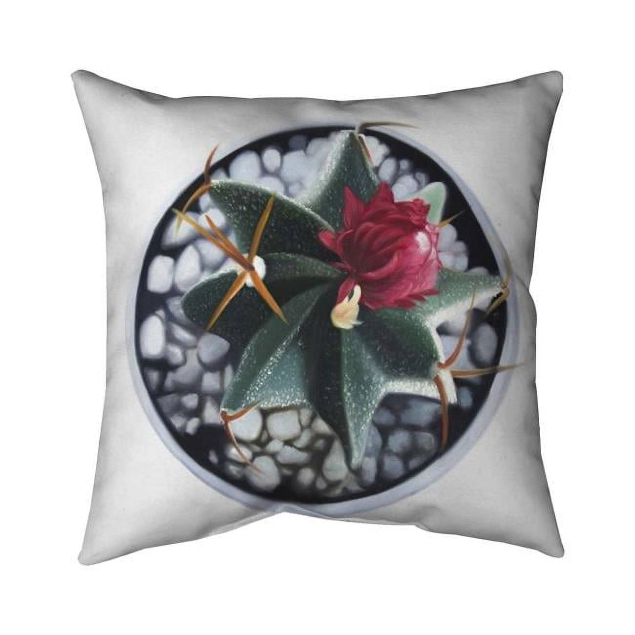 20 x 20 in. Cactus In Pot-Double Sided Print Indoor Pillow Cover