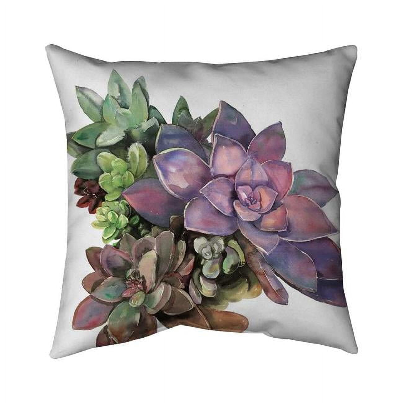 20 x 20 in. Succulent Plant-Double Sided Print Indoor Pillow Cover