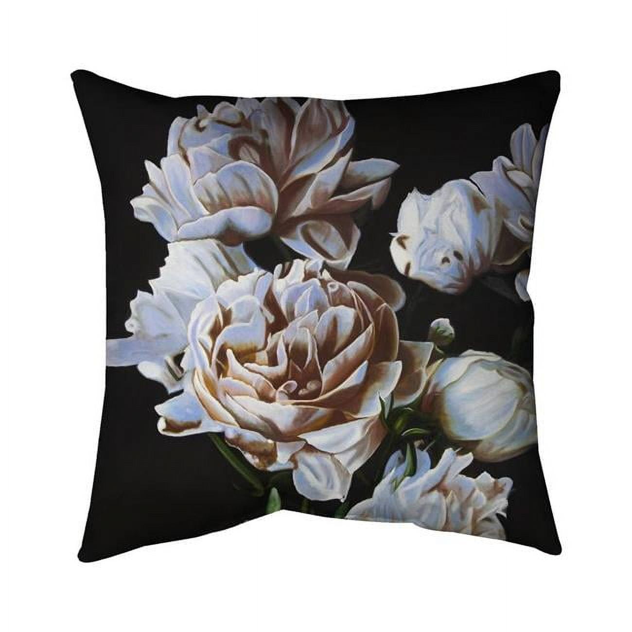 20 x 20 in. Peonies-Double Sided Print Indoor Pillow Cover