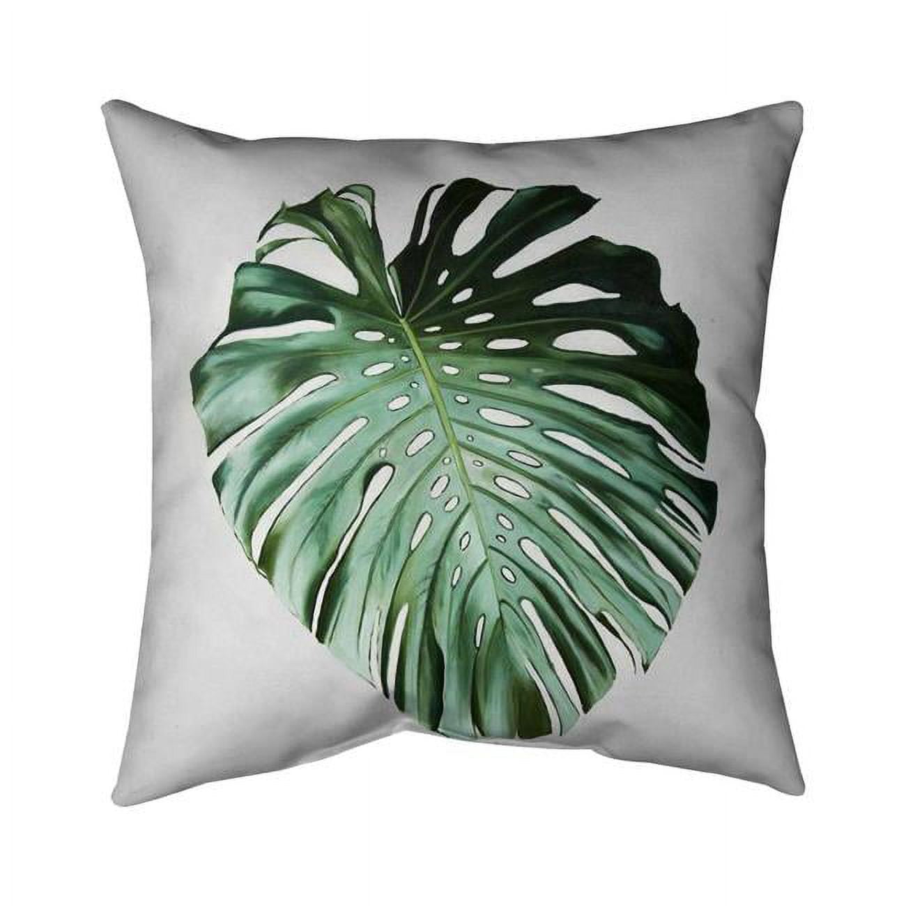 20 x 20 in. Monstera Leaf-Double Sided Print Indoor Pillow Cover