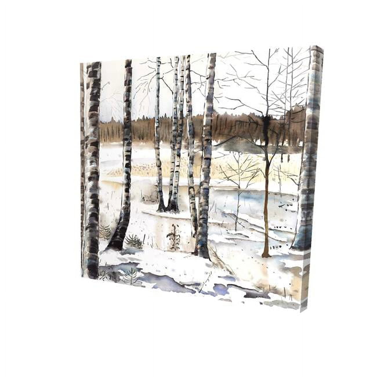 8 x 8 in. Winter Swamp-Print on Canvas
