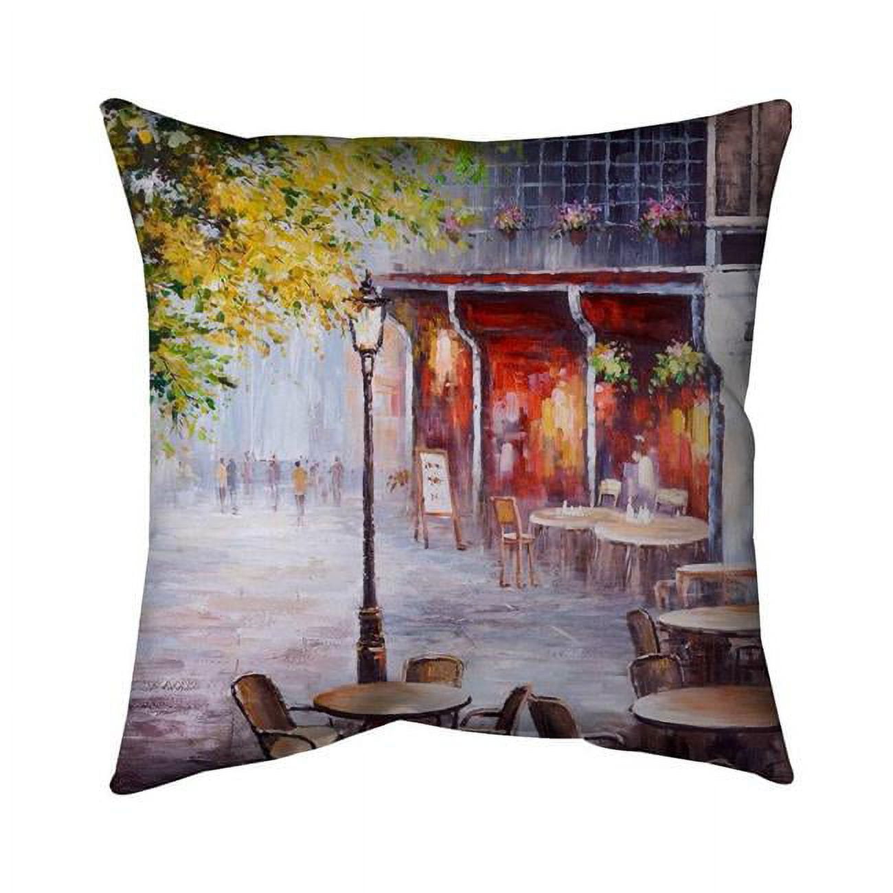 5543-2020-ST6 20 x 20 in. Outdoor Restaurant by A Nice Day-Double Sided Print Indoor Pillow Cover