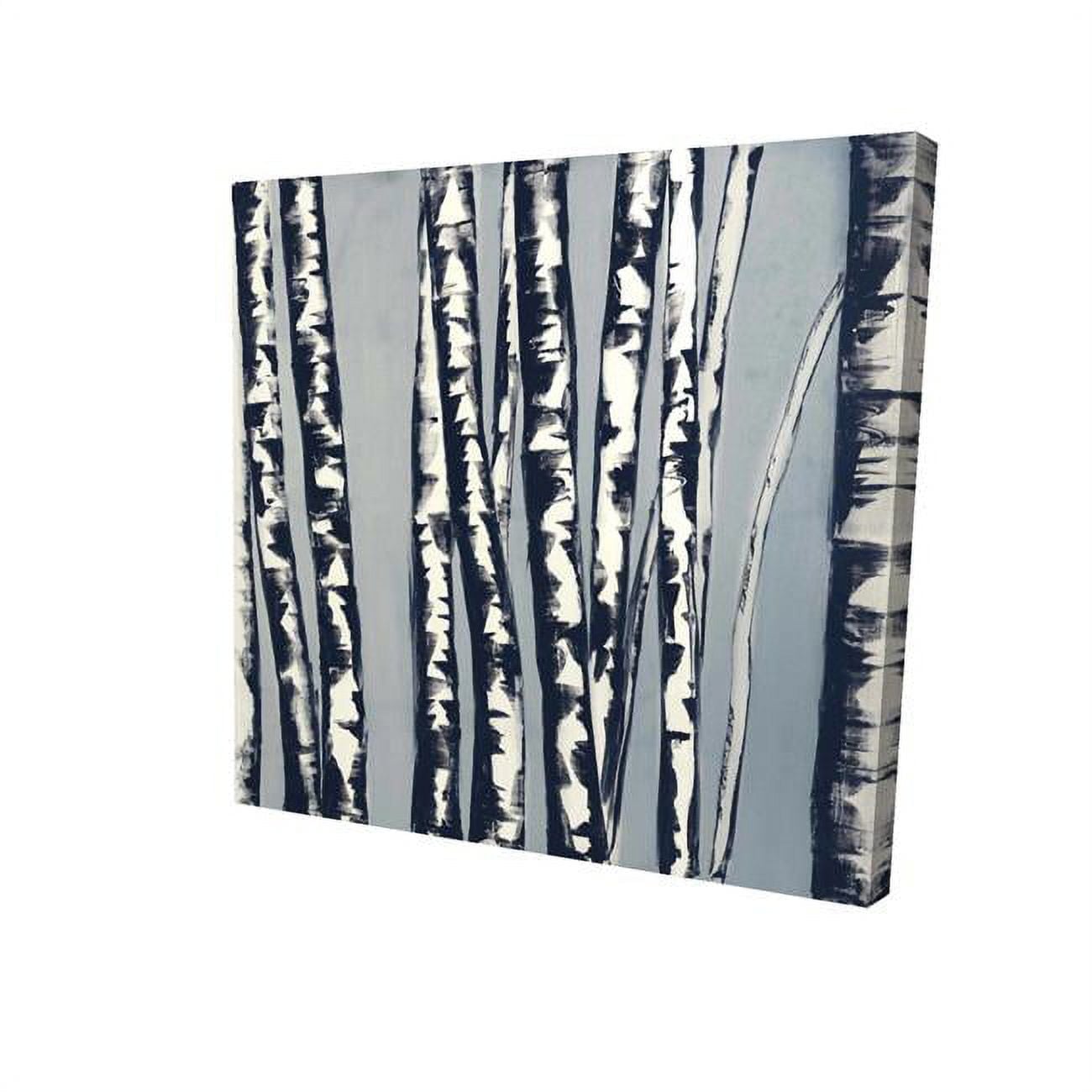8 x 8 in. Abstract Birch Forest-Print on Canvas