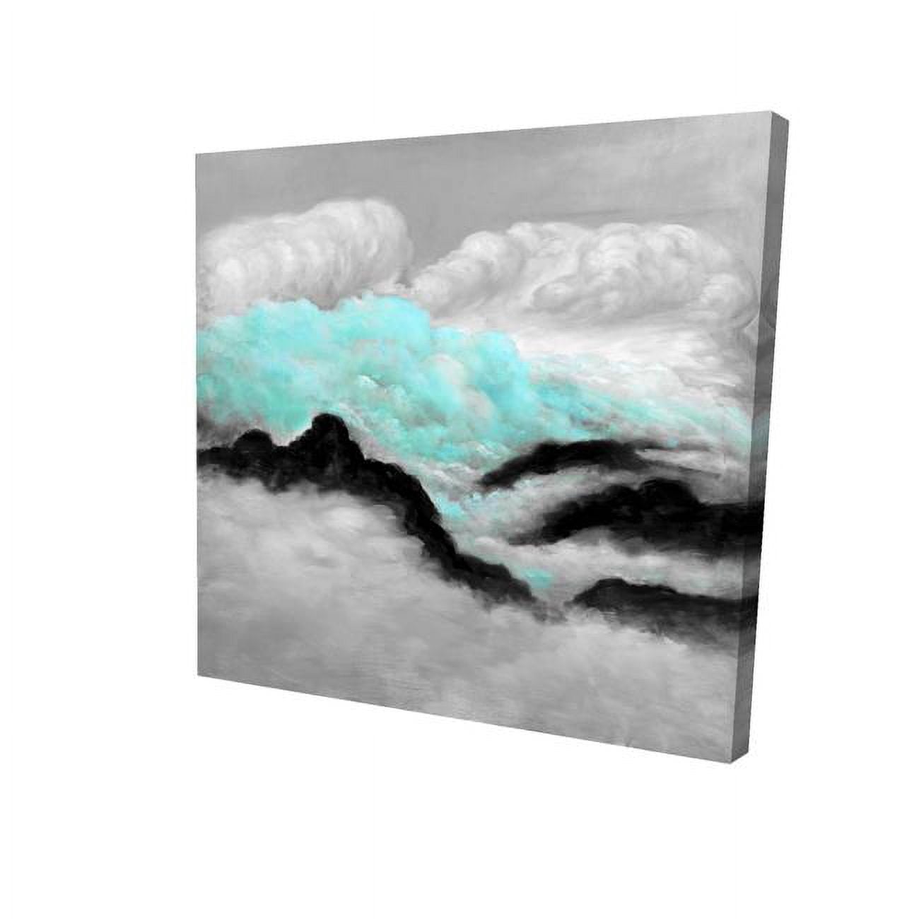 8 x 8 in. Grey & Blue Clouds-Print on Canvas