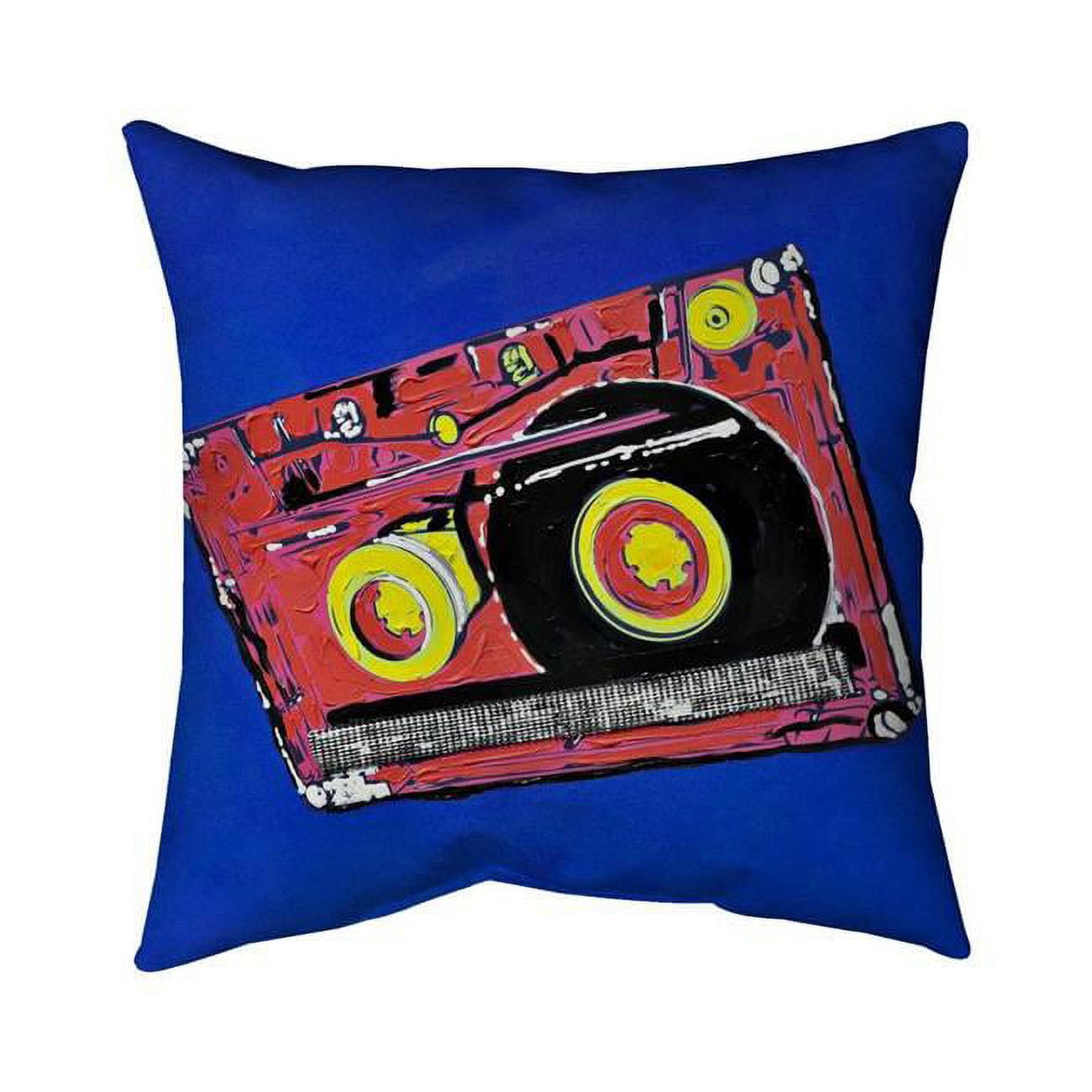 16 x 16 in. Tape Player-Double Sided Print Indoor Pillow Cover