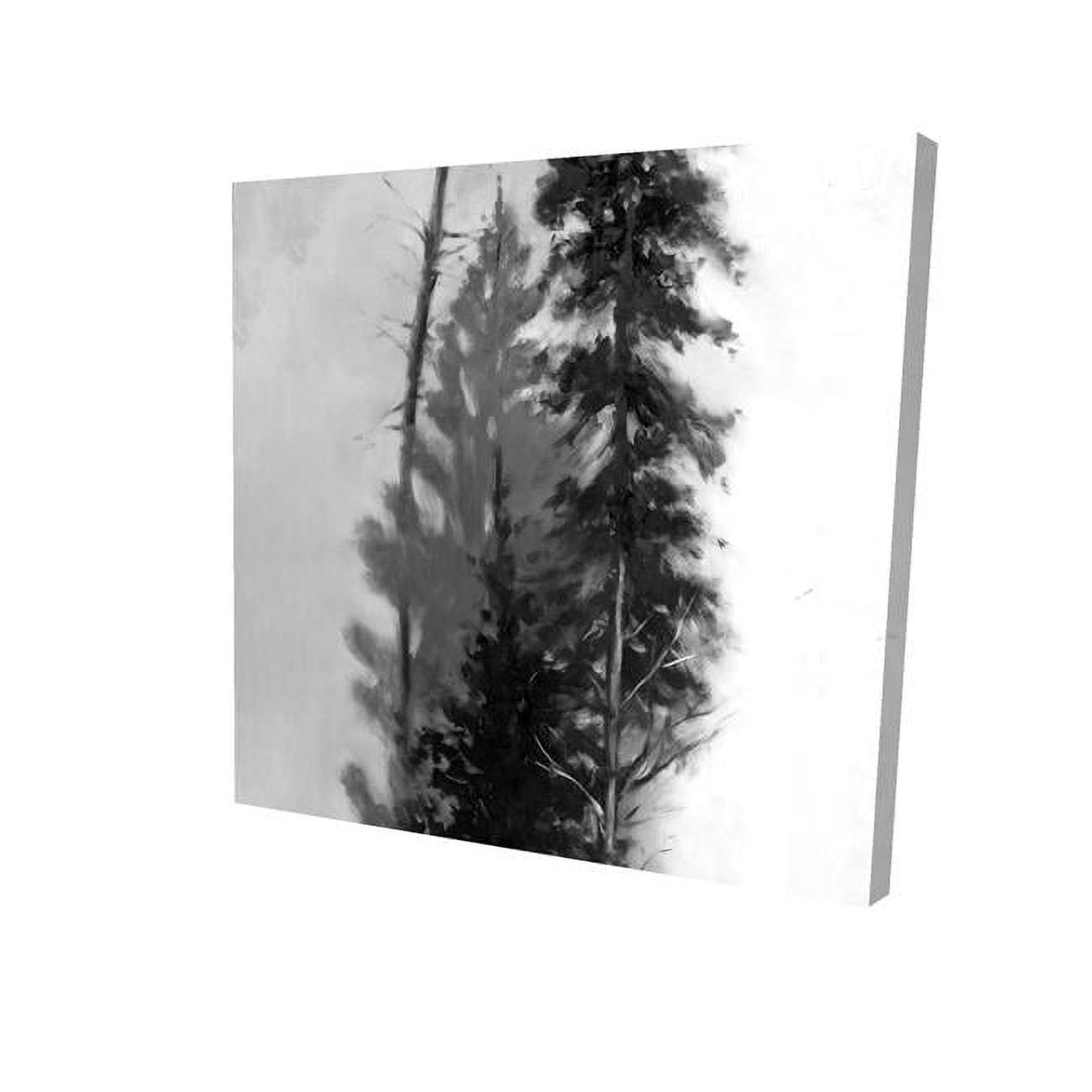 8 x 8 in. Silhouette of Trees-Print on Canvas