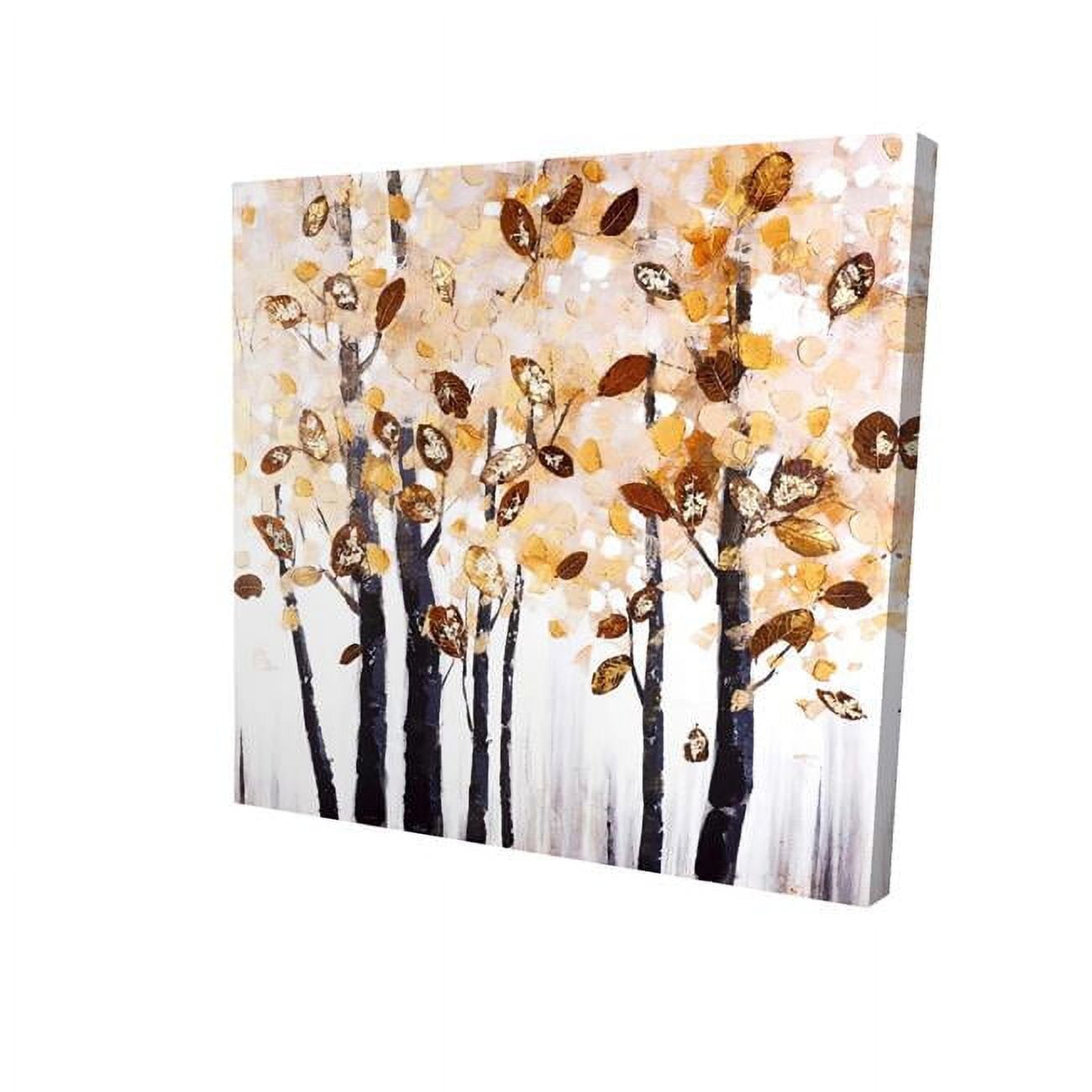 8 x 8 in. Texturized Leaves Trees-Print on Canvas