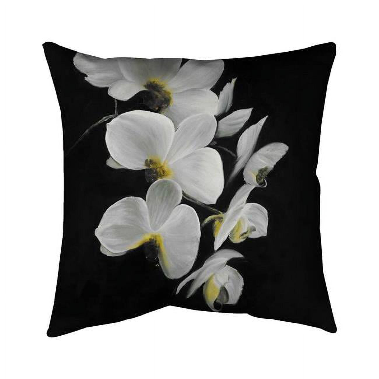 18 x 18 in. Beautiful Orchids-Double Sided Print Indoor Pillow Cover