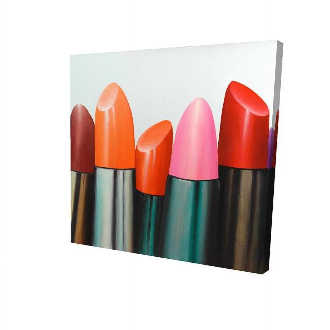 8 x 8 in. Lipstick Collection-Print on Canvas