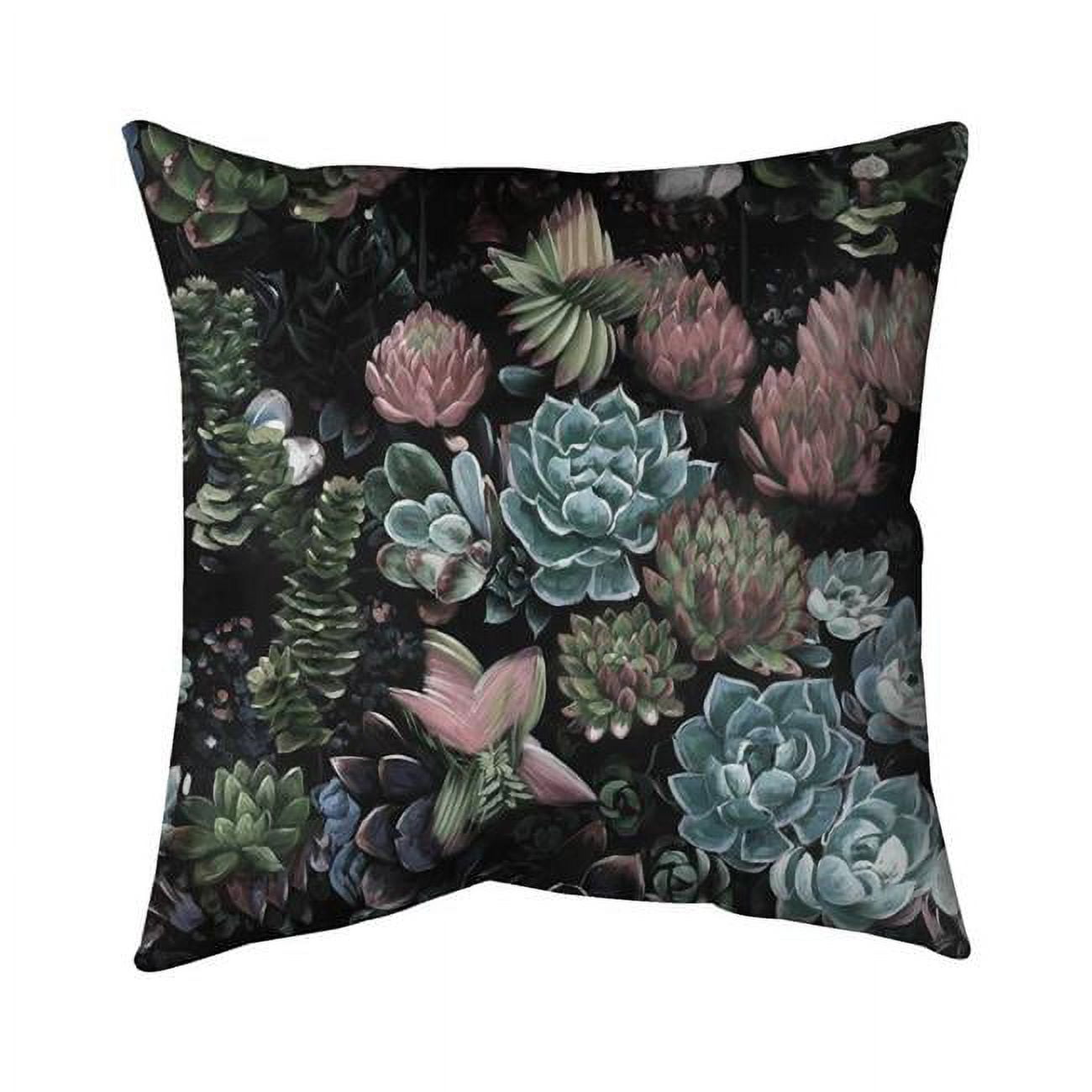 18 x 18 in. Succulent Set-Double Sided Print Indoor Pillow Cover