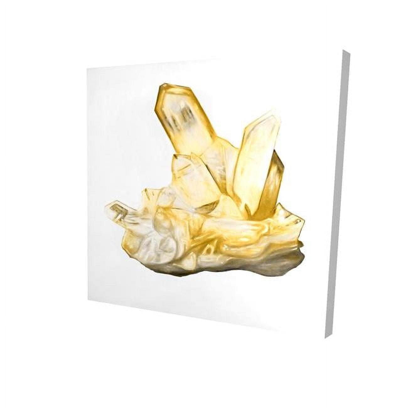 8 x 8 in. Citrine Stone-Print on Canvas
