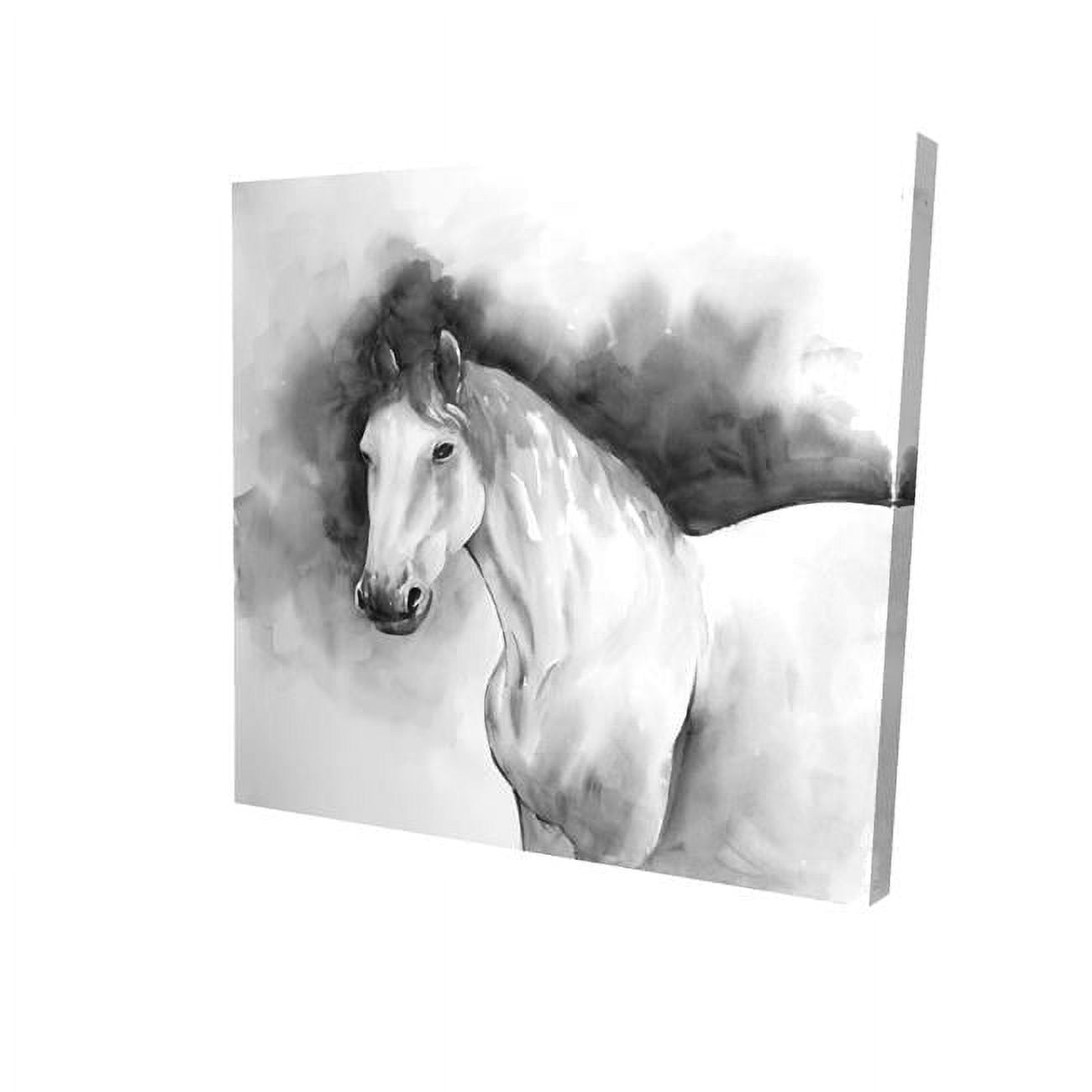 12 x 12 in. Domino Horse-Print on Canvas