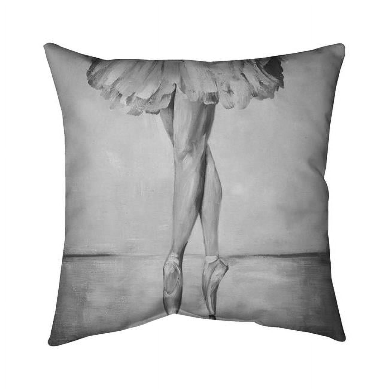 18 x 18 in. Ballet Classic Steps-Double Sided Print Indoor Pillow Cover