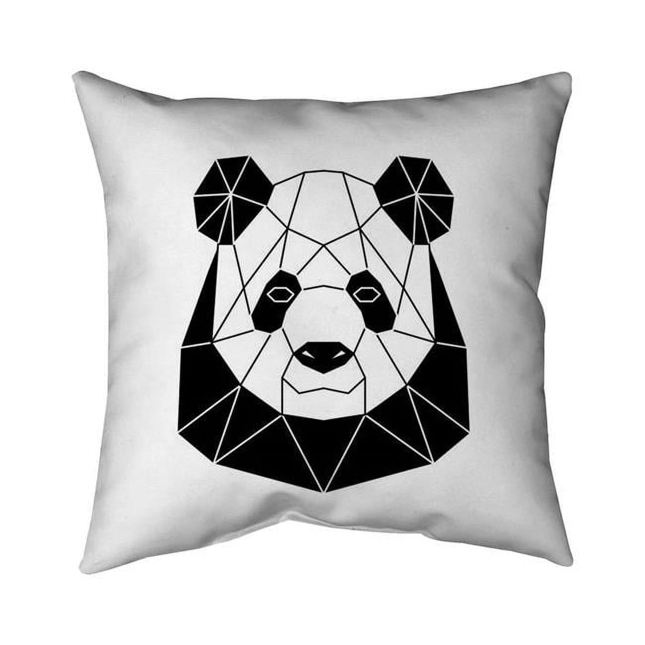 20 x 20 in. Geometric Panda-Double Sided Print Indoor Pillow Cover