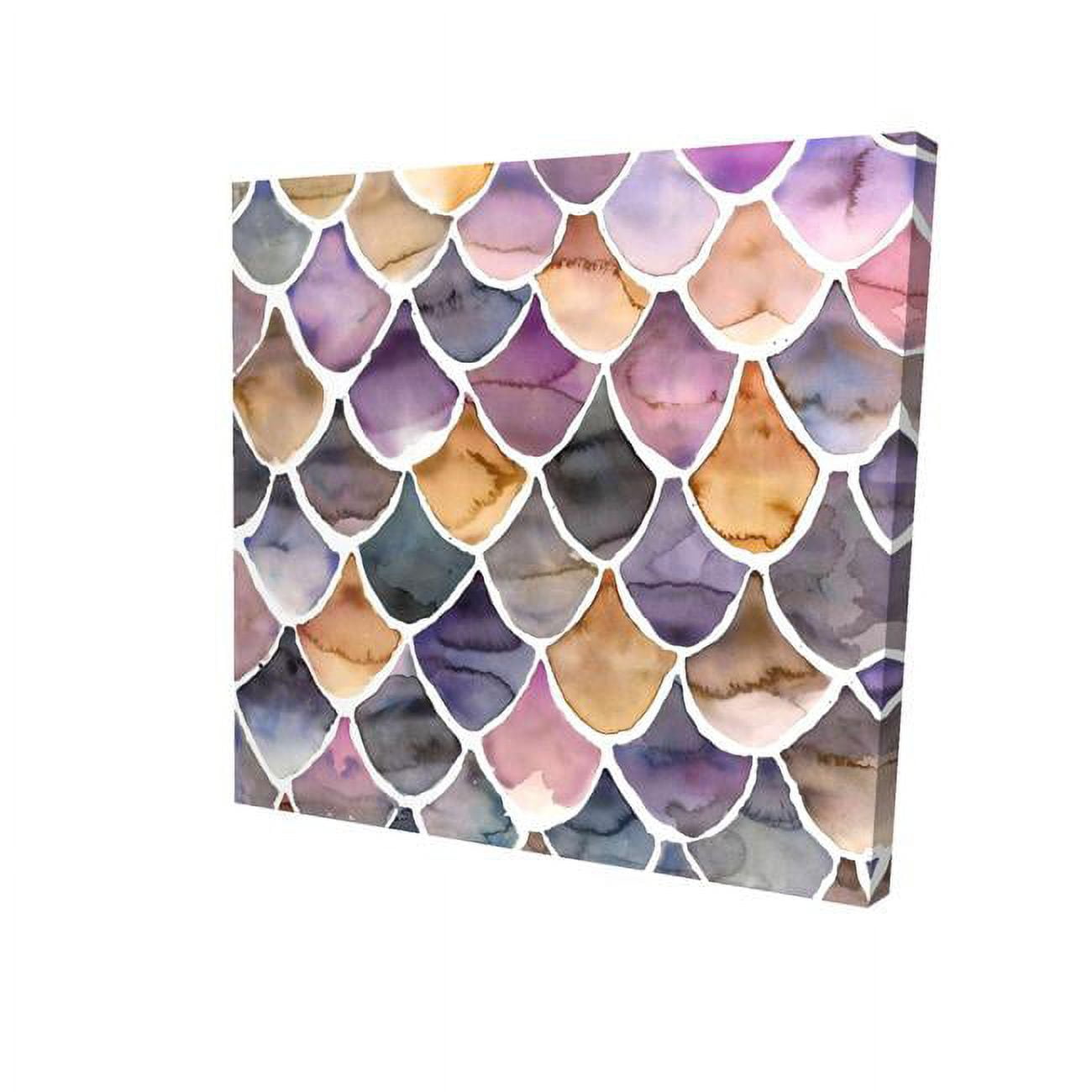 8 x 8 in. Purple Like A Mermaid-Print on Canvas