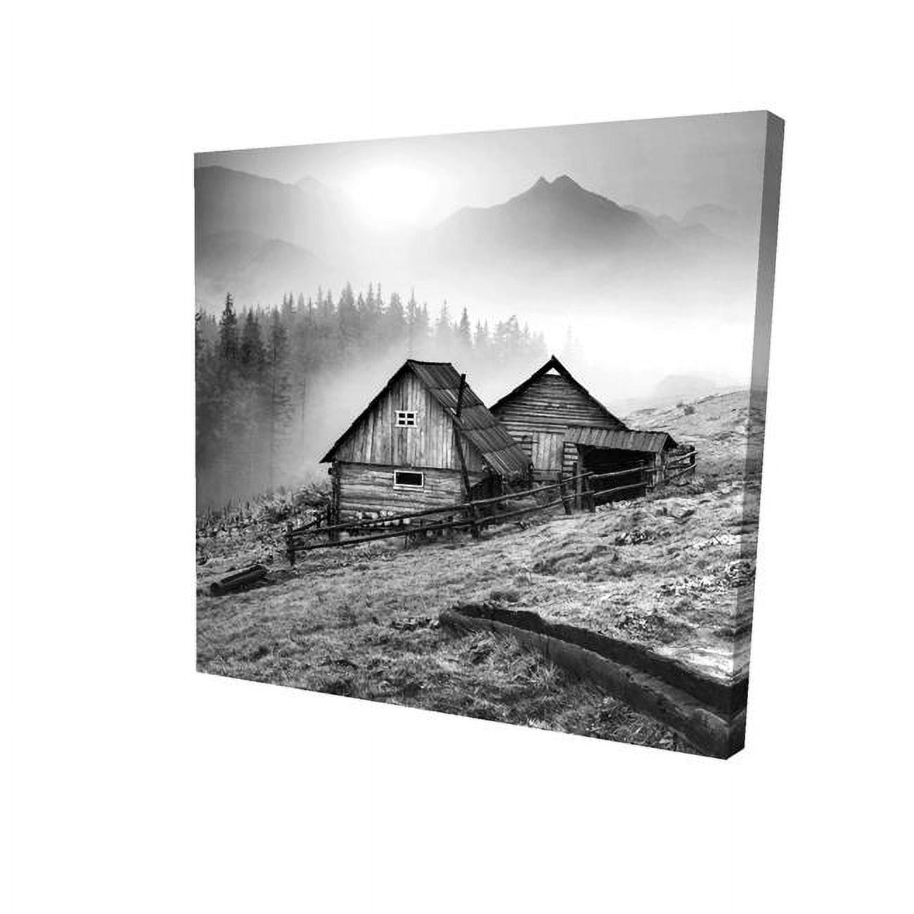 8 x 8 in. Mountain Carpathian Village-Print on Canvas