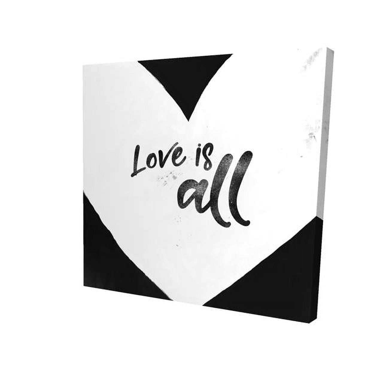 8 x 8 in. Love Is All-Print on Canvas
