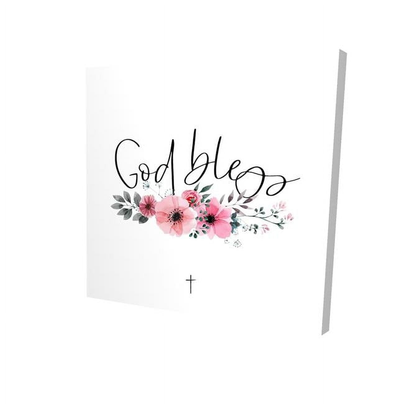 8 x 8 in. God Bless-Print on Canvas