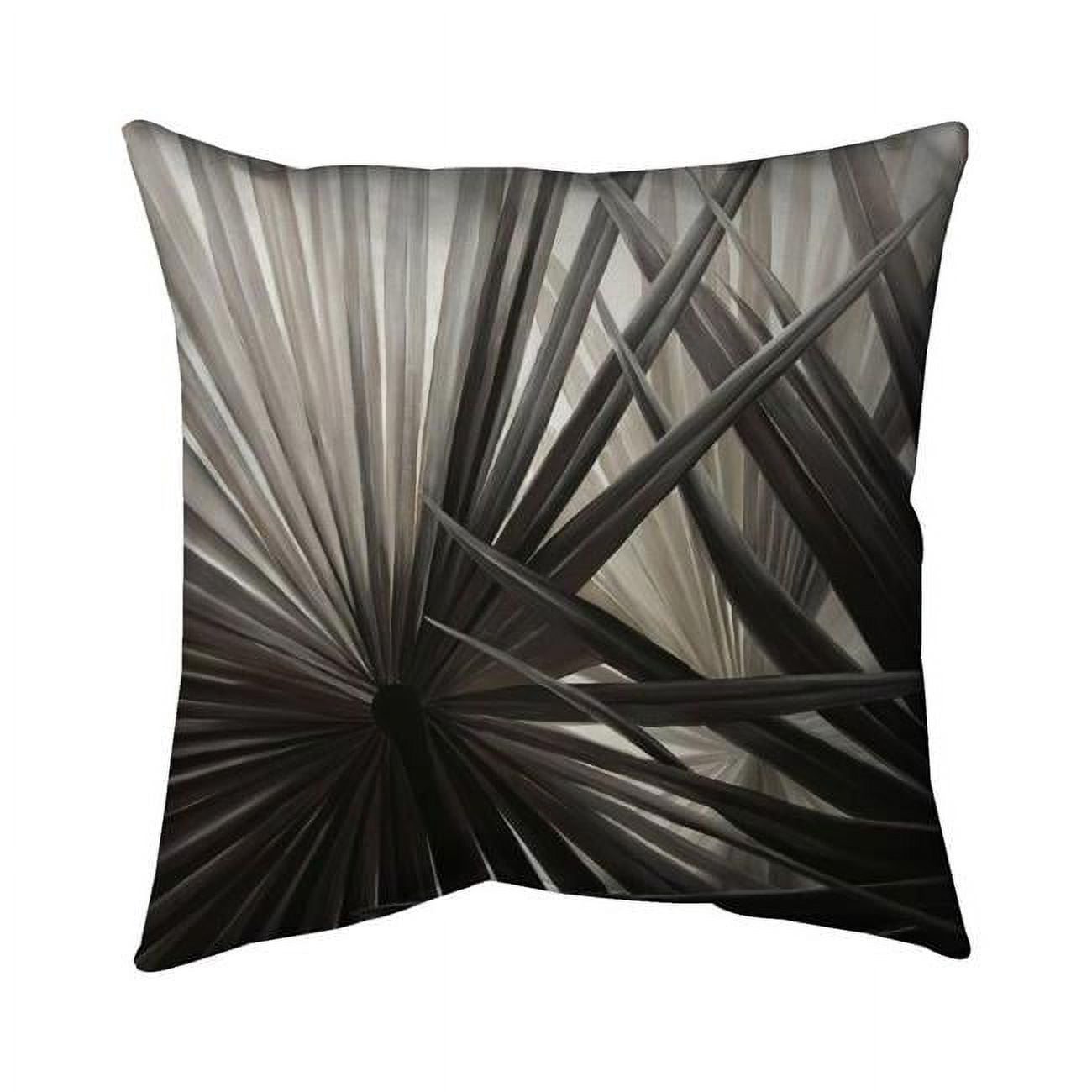 20 x 20 in. Greyscale Tropical Plants-Double Sided Print Indoor Pillow Cover