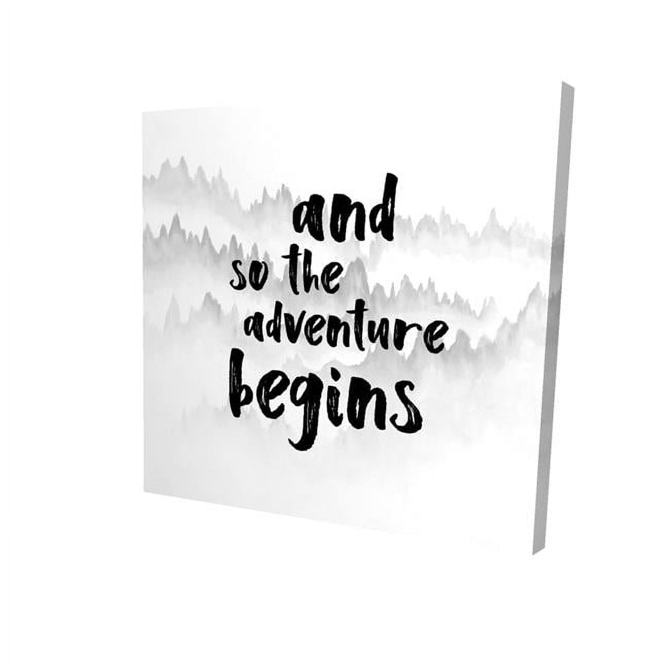 8 x 8 in. & So The Adventure Begins-Print on Canvas