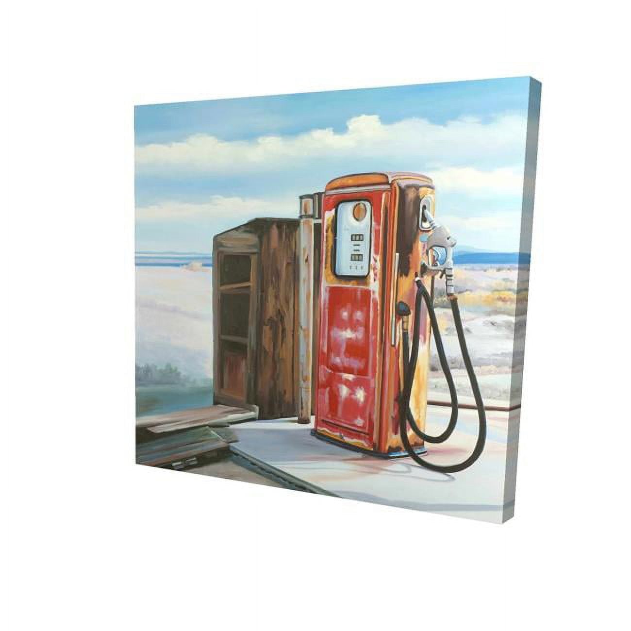 8 x 8 in. Old Gas Pump-Print on Canvas