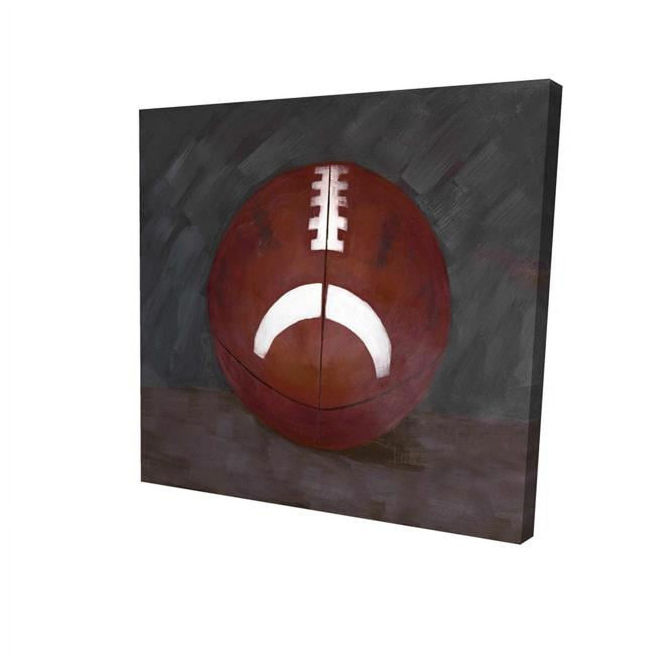 8 x 8 in. Football Ball-Print on Canvas