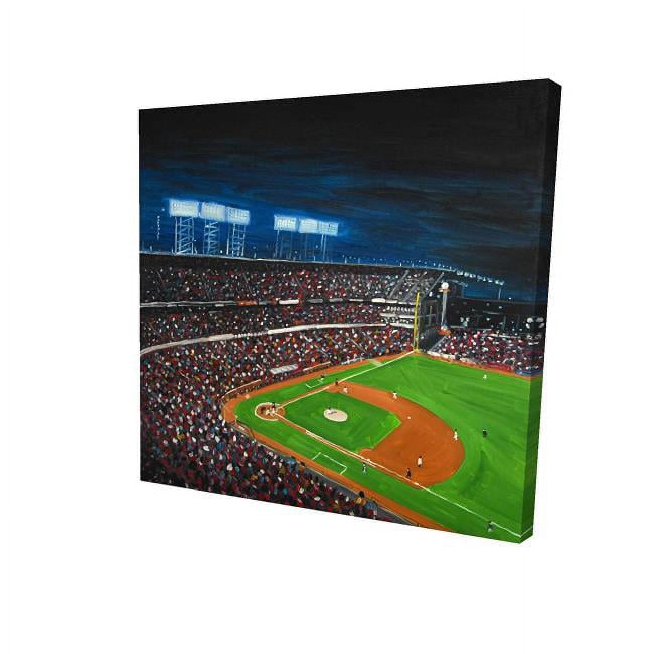 8 x 8 in. Baseball Game-Print on Canvas