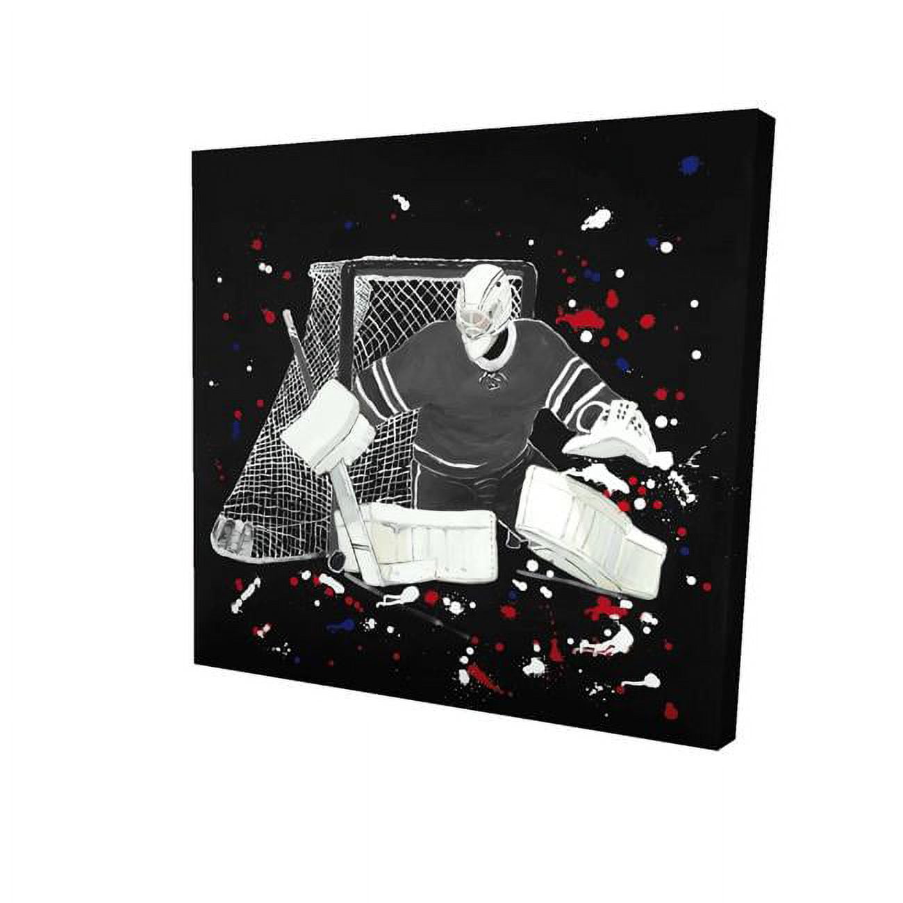 8 x 8 in. Goalkeeper Hockey Goal-Print on Canvas