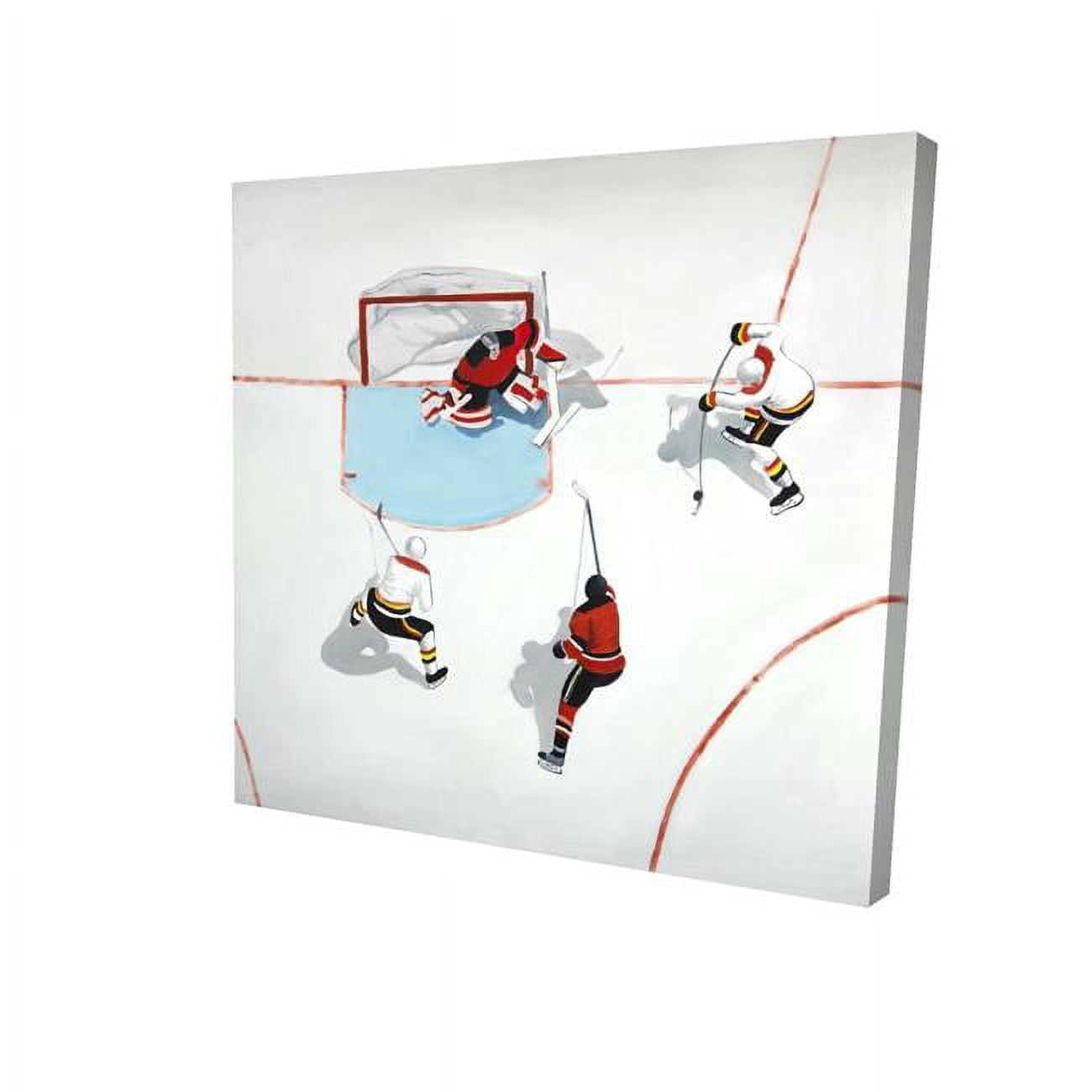 8 x 8 in. Eventful Hockey Game-Print on Canvas