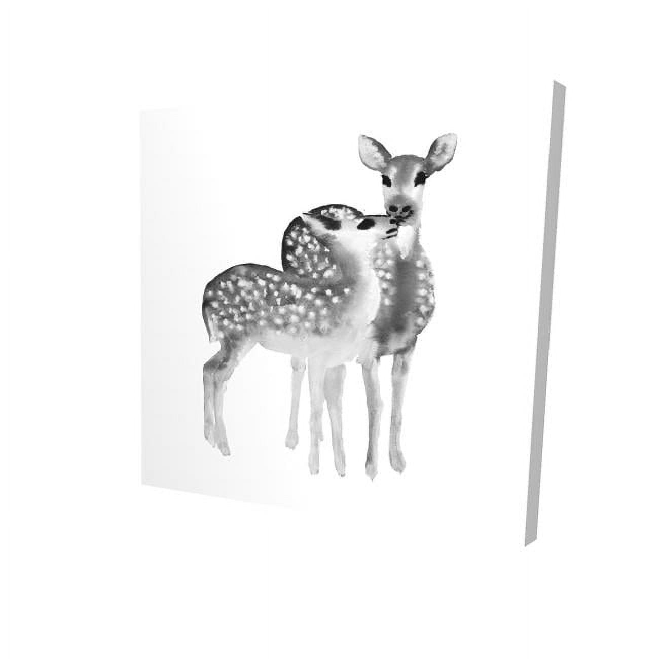 12 x 12 in. Fawns Love-Print on Canvas