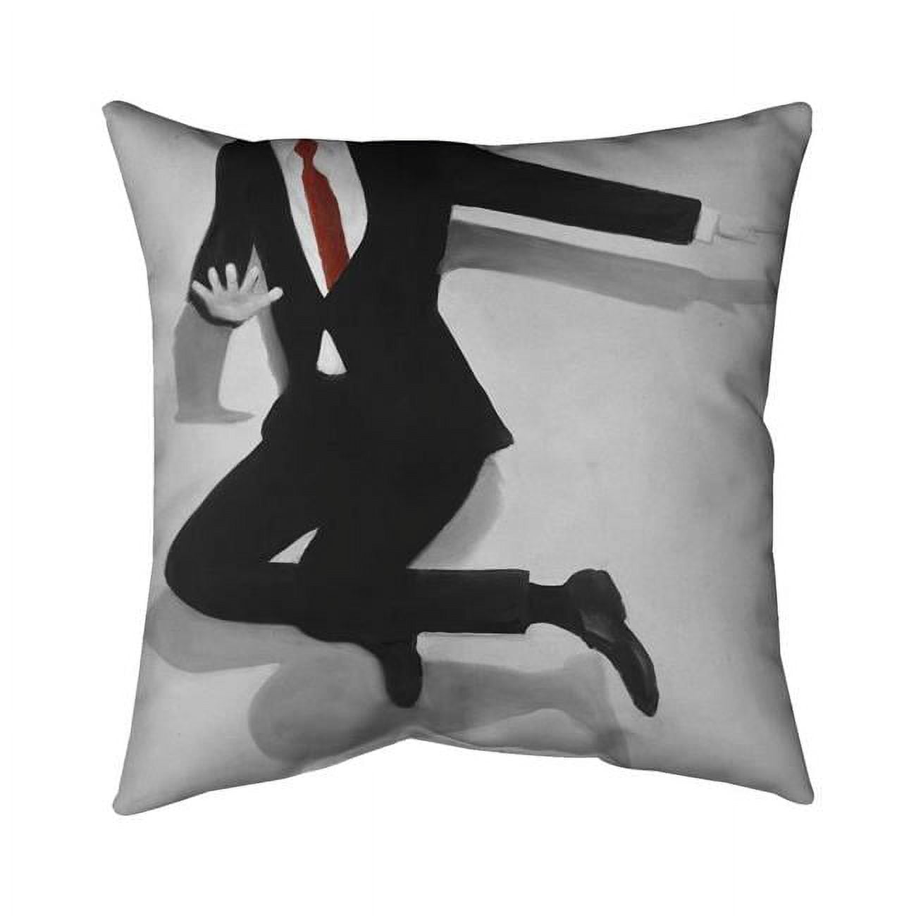 16 x 16 in. Classical Jumping Man-Double Sided Print Indoor Pillow Cover